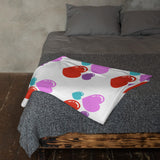 Throw Blanket, Hearts pattern, comfy blanket throw, gift for her, sofa blanket, Valentines day gift for her, gift for girls