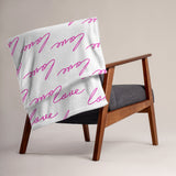 Throw Blanket LOVE blanket for her, gift for her, blanket gift, valentines day blanket gift for her