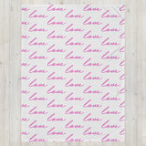 Throw Blanket LOVE blanket for her, gift for her, blanket gift, valentines day blanket gift for her