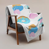 Throw Blanket sweets blanket for her, gift for her, blanket gift, valentines day gift for her, baked goods