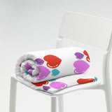 Throw Blanket, Hearts pattern, comfy blanket throw, gift for her, sofa blanket, Valentines day gift for her, gift for girls