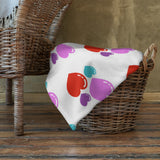 Throw Blanket, Hearts pattern, comfy blanket throw, gift for her, sofa blanket, Valentines day gift for her, gift for girls