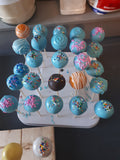 CAKE POPS, CAKEPOPS, 100 pastel RAINBOW cake pops for bulk order, restaurants food service industry.