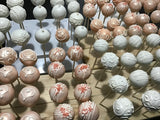 CAKE POPS, CAKEPOPS, 100 cake pops ROSE GOLD with Vanilla flavoured interior