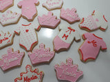 COOKIES  Baby rompers, royal icing DECORATED -COOKIES
