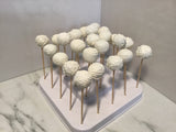 150 white weddingCAKE POPS, wedding CAKEPOPS, 150 white wedding cake pops for bulk order, shipping included,, restaurants food service industry.