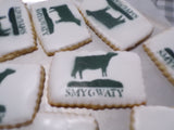 CUSTOM LOGO COOKIES decorated royal iced COOKIES 100  cookies