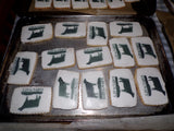 CUSTOM LOGO COOKIES decorated royal iced COOKIES 100  cookies
