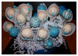 CAKEPOPS with gold ribbon