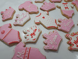 COOKIES  Baby rompers, royal icing DECORATED -COOKIES