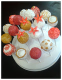 CAKEPOPS with gold ribbon