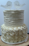 CAKE rosette style, rectangular 11” x 17”(various sizes and prices available)