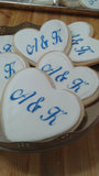 COOKIES royal icing DECORATED -WEDDING FAVOURS