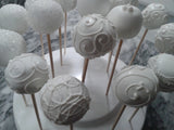 CAKEPOPS with gold ribbon