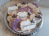 Bridal/ wedding COOKIES  royal icing DECORATED -COOKIES, 1 dozen