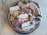 Bridal/ wedding COOKIES  royal icing DECORATED -COOKIES, 1 dozen