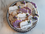 Bridal/ wedding COOKIES  royal icing DECORATED -COOKIES