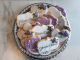 Bridal/ wedding COOKIES  royal icing DECORATED -COOKIES