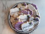 Bridal/ wedding COOKIES  royal icing DECORATED -COOKIES, 1 dozen