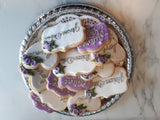 Bridal/ wedding COOKIES  royal icing DECORATED -COOKIES