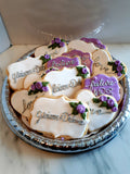 Bridal/ wedding COOKIES  royal icing DECORATED -COOKIES