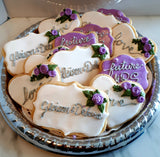 Bridal/ wedding COOKIES  royal icing DECORATED -COOKIES, 1 dozen