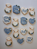 Bridal/ wedding COOKIES  royal icing DECORATED -COOKIES, 1 dozen