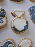 Bridal/ wedding COOKIES  royal icing DECORATED -COOKIES, 1 dozen