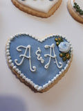 Bridal/ wedding COOKIES  royal icing DECORATED -COOKIES, 1 dozen
