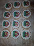 Custom Image COOKIES (any image/ logo) royal icing DECORATED -COOKIES, 1 dozen cookies