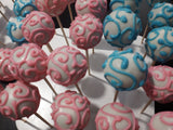 CAKE POPS, CAKEPOPS, 100 cake pops for GENDER REVEAL  bulk order, restaurants food service industry.
