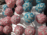 CAKE POPS, CAKEPOPS, 100 cake pops for GENDER REVEAL  bulk order, restaurants food service industry.