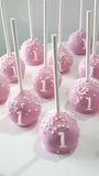Birthday CAKE POPS (1 Dozen) cakepops, baby first birthday