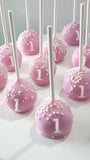 Birthday CAKE POPS (1 Dozen) cakepops, baby first birthday