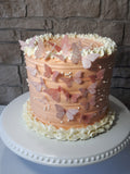Butterfly cake, edible butterfly, all occasion cake, 8 inch round cake