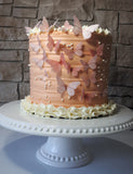 Butterfly cake, edible butterfly, all occasion cake, 8 inch round cake