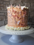 Butterfly cake, edible butterfly, all occasion cake, 8 inch round cake