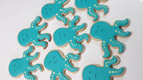 COOKIES  OCEAN  CREATURE themed, royal icing DECORATED -COOKIES