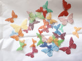 EDIBLE BUTTERFLIES pre cut wafer paper BUTTERFLIES, 32 pre cut pieces, various sizes, wafer paper, cake, cake pops  cake decoration, cupcake toppers