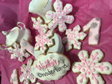 COOKIES royal icing DECORATED -WINTER ONEDERLAND