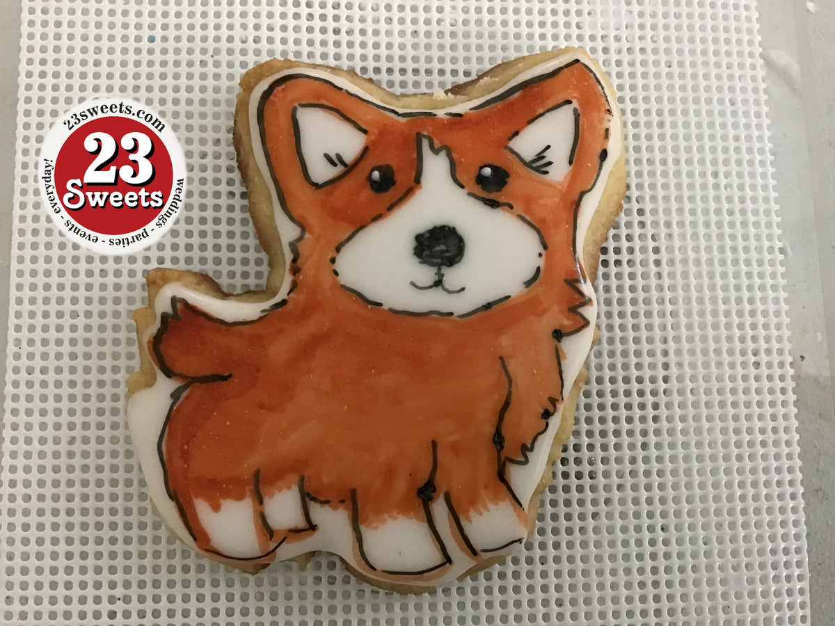 COOKIES royal icing DECORATED DOG COOKIES HANDPAINTED custom orders 23sweets