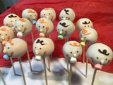 CAKE POPS baby face GENDER REVEAL, gender neutral cake pops