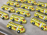 COOKIES royal icing DECORATED -SCHOOL BUS, back to school