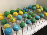 CAKEPOPS with gold ribbon