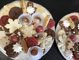 CHRISTMAS COOKIE ASSORTMENT #1 cookie trays, 24 cookies