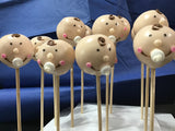 CAKEPOPS with gold ribbon