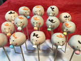 CAKE POPS, CAKEPOPS, 100 cake pops with shipping included, for large events, weddings, corporate events, bulk supply, restaurant supply, coffee shop supply