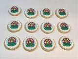 Custom Image COOKIES (any image/ logo) royal icing DECORATED -COOKIES, 1 dozen cookies