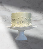 Cake with pearl details, 8 inch occasion cake, 8 inch round