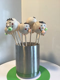 CAKE POPS baby face GENDER REVEAL, gender neutral cake pops